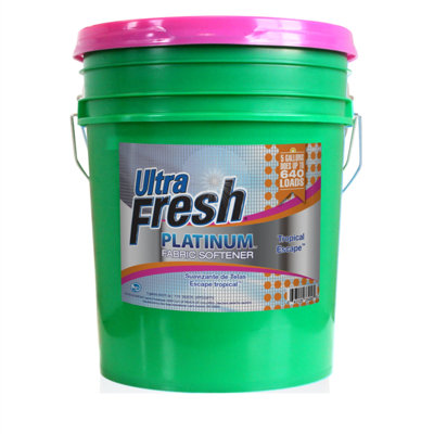 Ultra Fresh Platinum Fabric Softener Up to 640 Loads, Tropical Escape, 5 Gal
