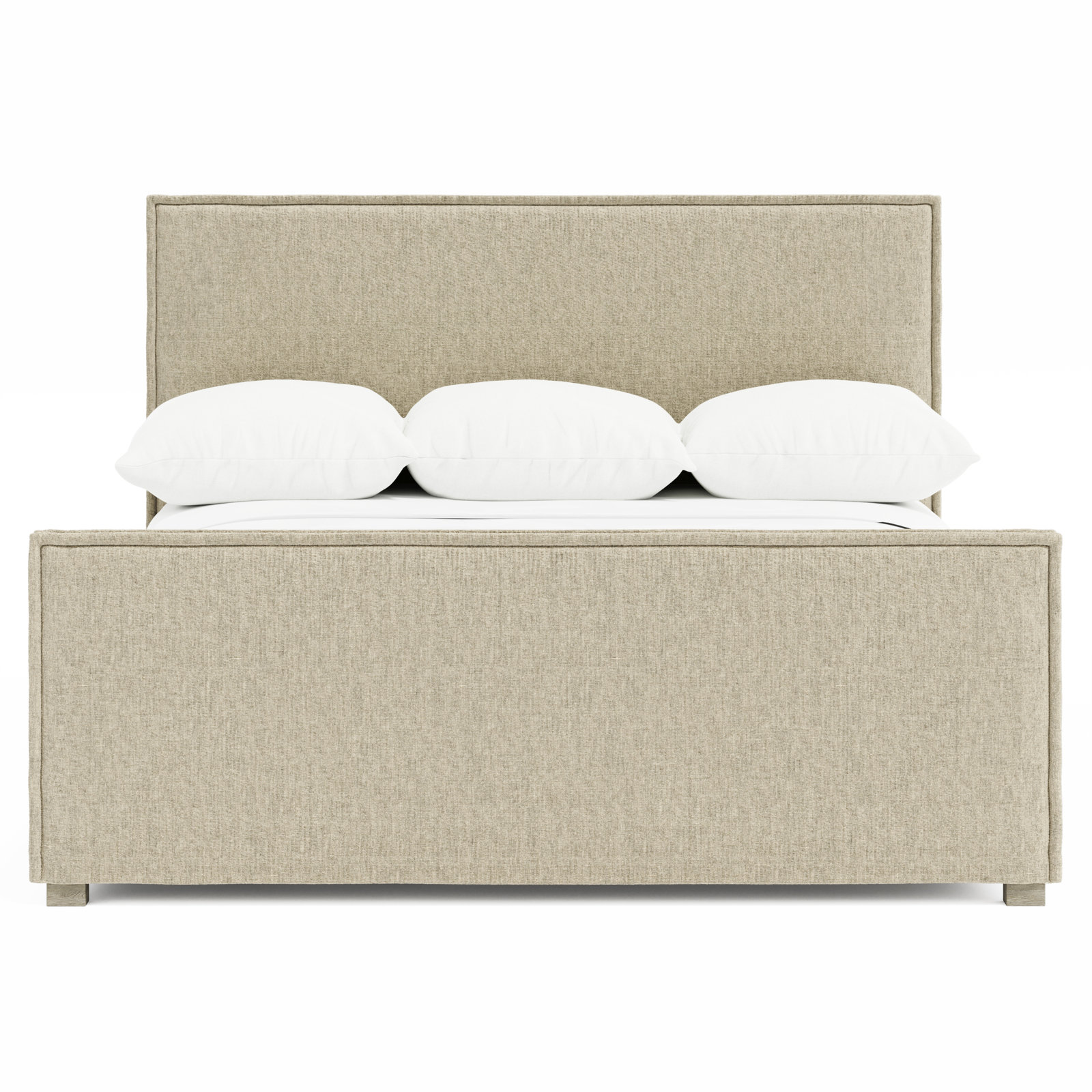 Sawyer Upholstered Panel Bed, Queen, Fawn