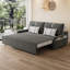 Canapé-lit causeuse gris foncé 100% polyester-1189142205