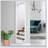 Full Length Glass Mirror, Freestanding Or Wall Mounted Dress Mirror With Durable MDF Frame And Elegant Design