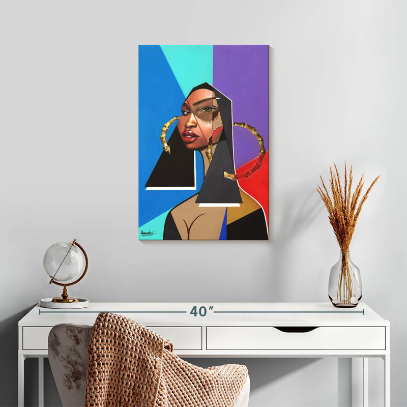 Leisha Black Mona Lisa, 24" H x 16" W