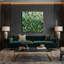 Art mural sur toile vert thym botanique-507759605