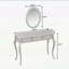Meuble-lavabo de luxe avec miroir ovale, coiffeuse à 3 tiroirs pour bijoux, console élégante pour la décoration intérieure, doré-1537636193
