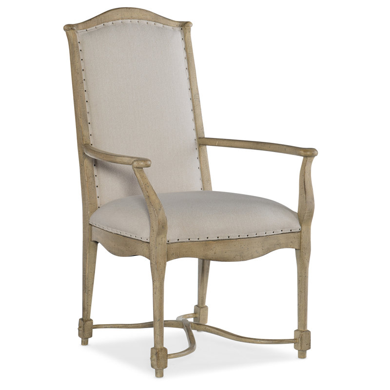 CiaoBella Upholstered Arm Chair, Natural