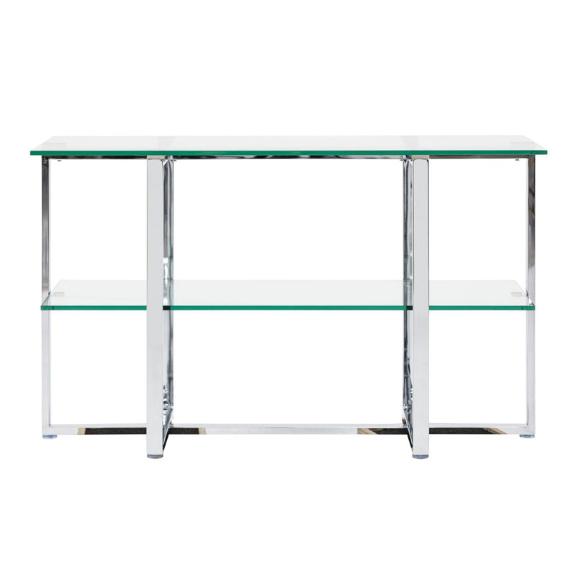 Console en verre de 50 po de largeur