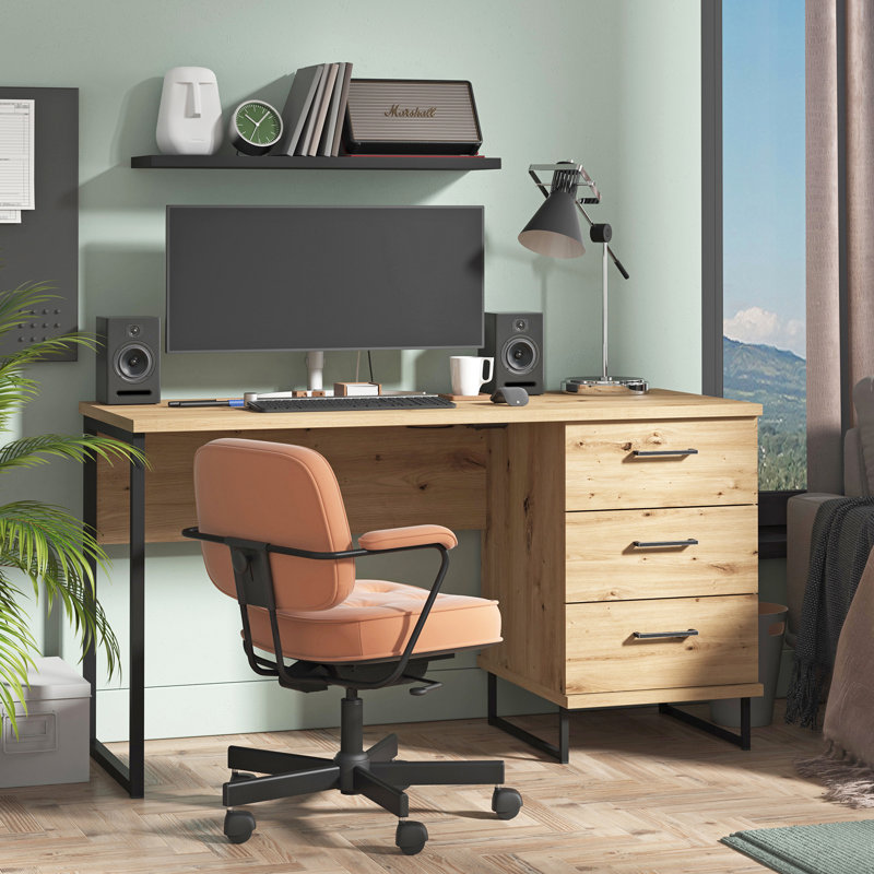 Metal Base Computer Desk