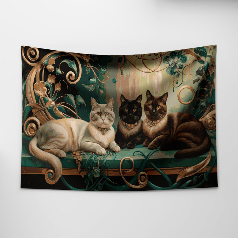 Tapisserie «Cats Burmese», 51 po x 60 po