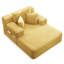 Canapé-lit convertible avec poche de rangement et coussins, 54 po de largeur-131249713