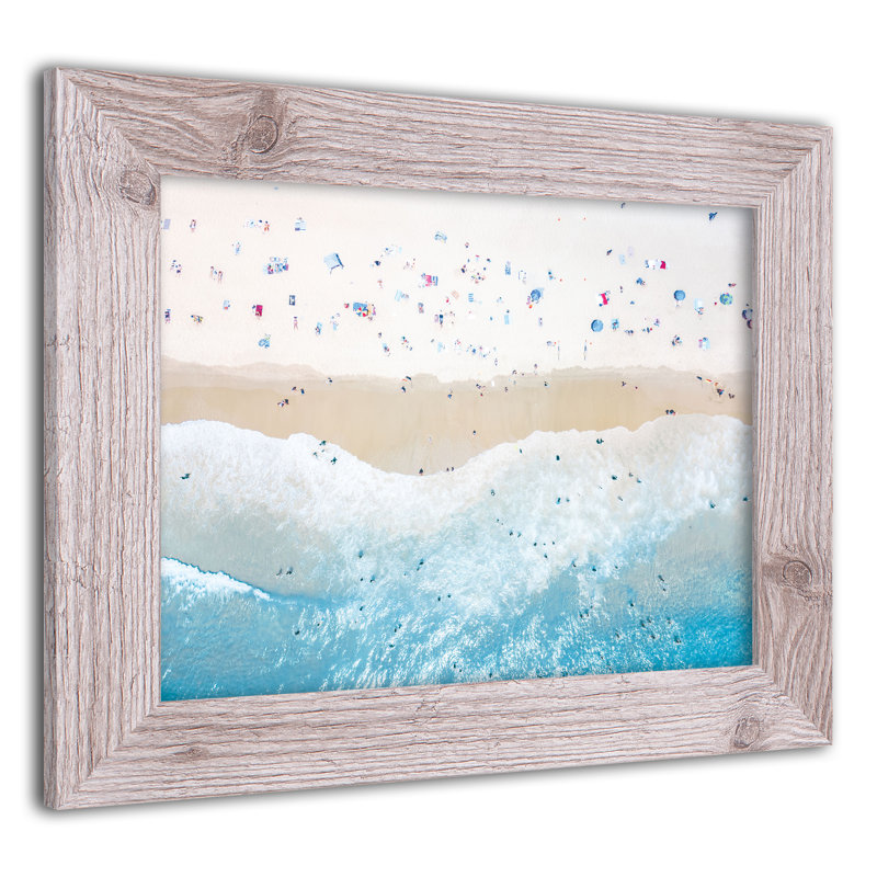«Above View Beach», reproduction encadrée, H 11 po x l 14 po x P 0,75 po
