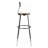 Backed Adjustable Backrest Adjustable Height Ergonomic Industrial Stool with Footrest-372668430