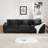 3 Seats Chenille sectionals sofa with soft cushion-1440565901