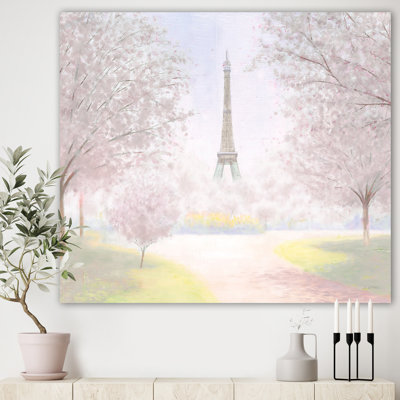 Pretty Paris - Wrapped Canvas Painting Print