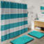 Ensemble complet d'accessoires de salle de bain 23 pièces avec tapis de bain, ensemble de rideau de douche, doublure et crochets-62240011