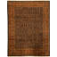 Oriental Area Rug in Black/Red/Camel