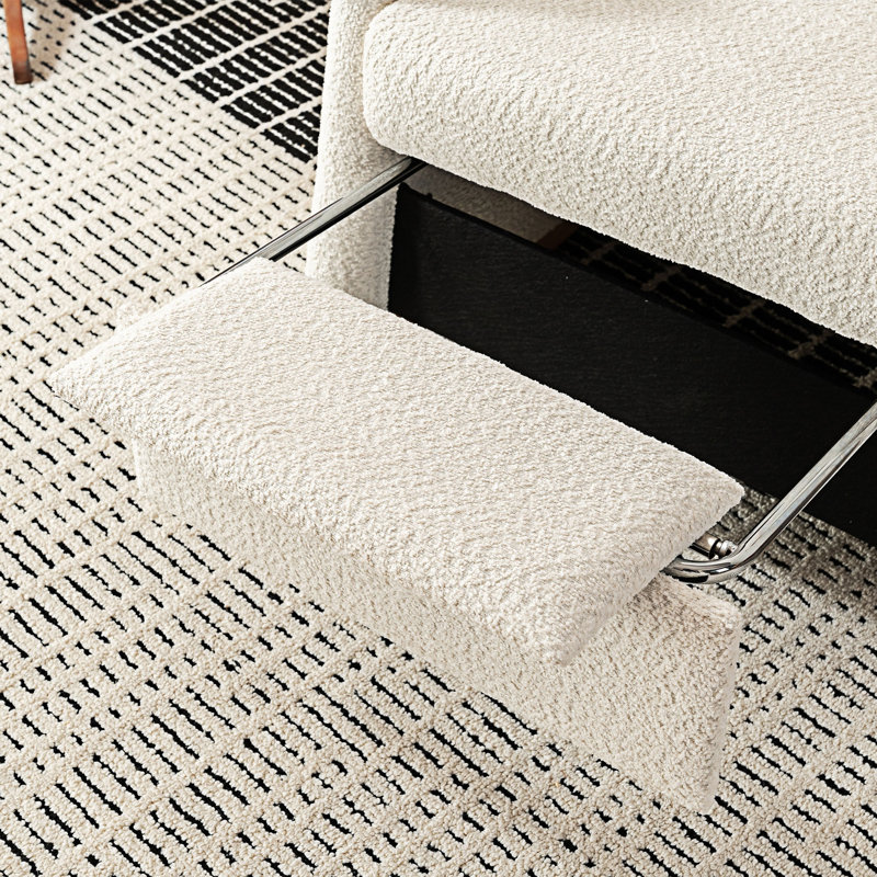 Chaise berçante d'appoint avec repose-pieds