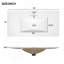 Meuble-lavabo de salle de bain avec lavabo en céramique, 4 tiroirs à fermeture en douceur et 2 portes à fermeture en douceur-115708448