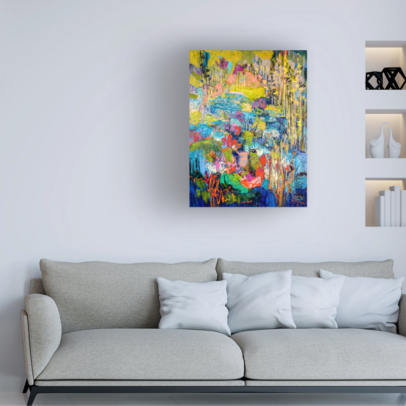 Dorothy Fagan Riverdeliver II sur toile, H 47 po x l 35 po x P 2 po