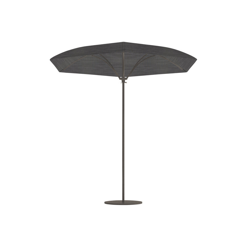 Trace 110 in. W Sunbrella® Market Umbrella, Manual Lift, Graphite, Rincon