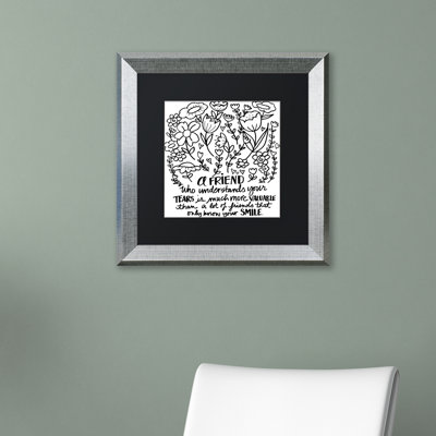 Arzel 'A Friend' Framed Textual Art