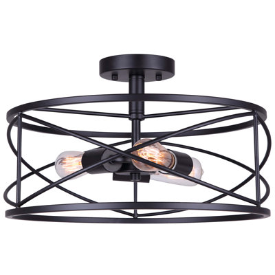 Adalid Steel Semi Flush Mount