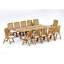 10 Seats 11 Pcs Grade-A Teak Wood Dining Set: 94" Mas Oval Trestle Leg Table And 10 Marley Folding Reclining Arm Chairs #11MR2310-1734087874-1734087875