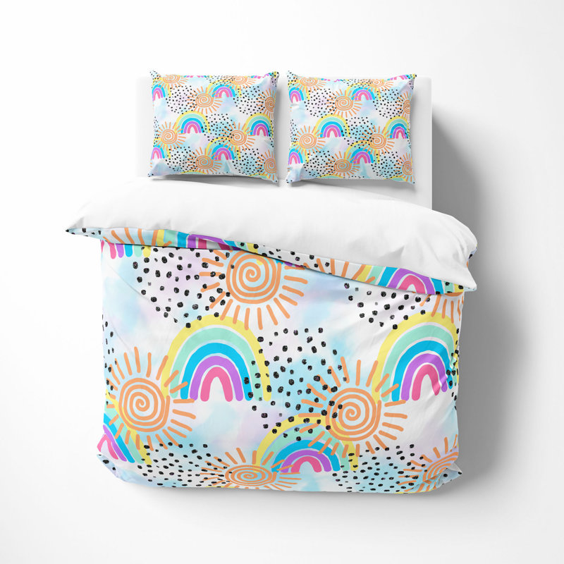 Bedding Sets Polyester Twill Abstract Duvet Cover, Queen Duvet Cover + 2 Pillow Cases