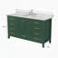 Meuble-lavabo autoportant 60 po avec comptoir simple en bois massif 60 po gris-1449750278-1449750281