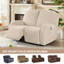 Fauteuil inclinable en jacquard avec siège élastique Wald 2 places-1054736259