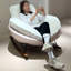 Chaise berçante moderne rembourrée