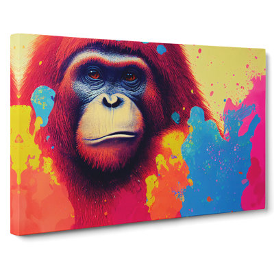 Orangutan Splash Vol.2 - Wrapped Canvas