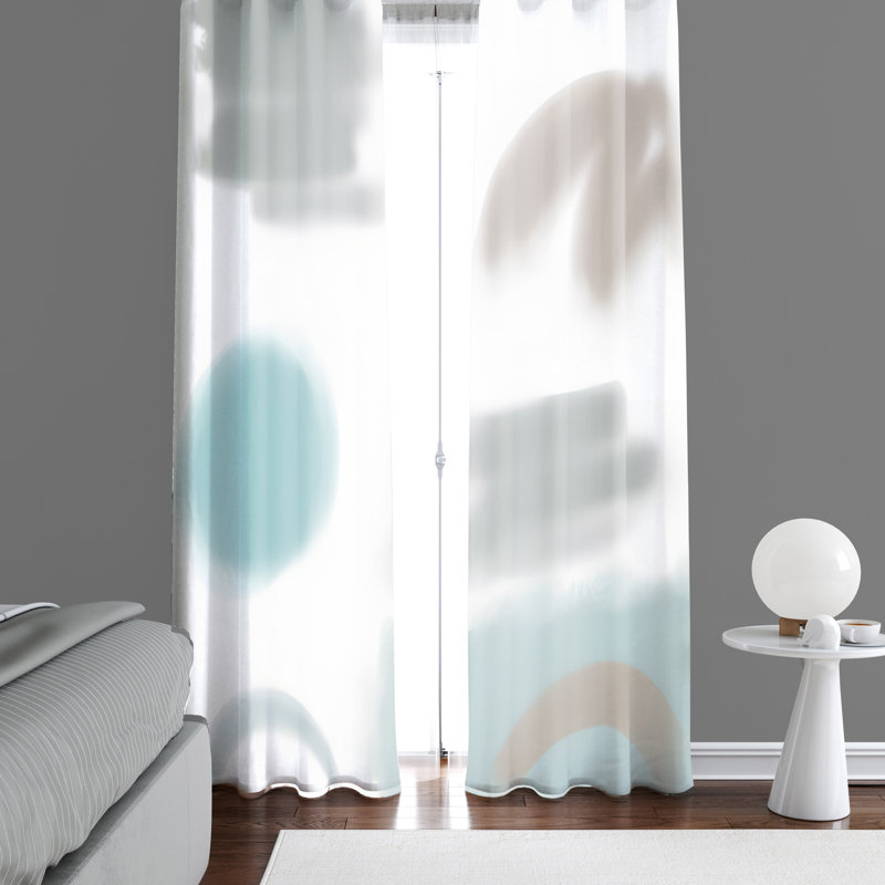 Paire de rideaux semi-transparents Annecorinne, L 20 po x L 52 po