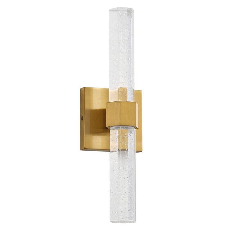 1-Copper colored dimmable LED wall light