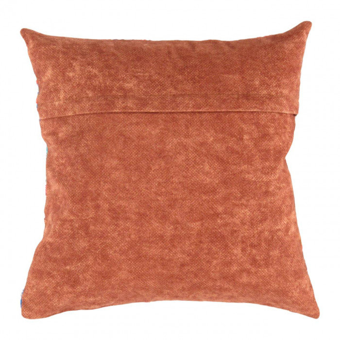 Throw Square Pillow Cover & Insert, White/Navy Blue/Malibu/Red/Yellow Floral