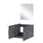 Single Bath Vanity 24 In. W X 22 In. D, And 18 In. Mirror-796245863