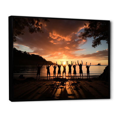 Adventurous Beach Yoga Energy - Yoga Wall Art
