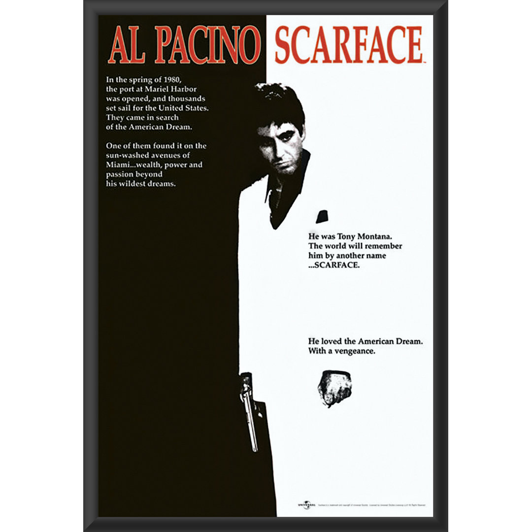 " Scarface Movie Poster " Buy Art For Less