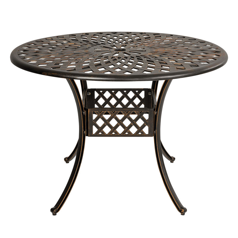 Riaria Round Outdoor Dining Table Yes , 42 " W 42 " D