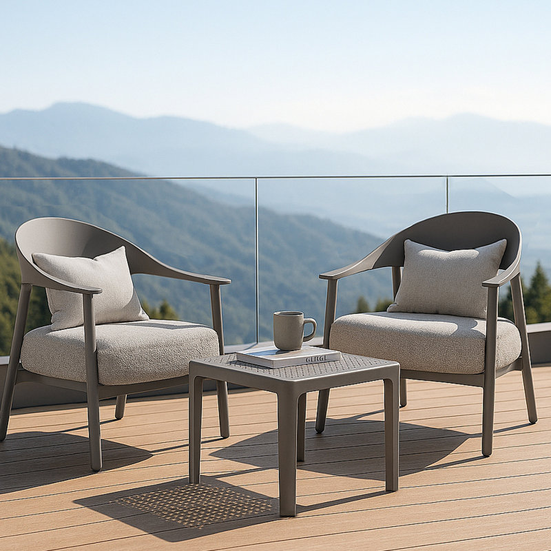 Ensemble de chaises Modern Modern, Gris chaleureux