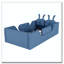 Lit plateforme tapissier simple avec coussin en lapin et rails latéraux amovibles-460201146
