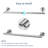Wall Mounted 5-Pieces Bathroom Hardware Accessories Set, SUS304 Stainless Steel Bath Towel Bar Set, Round Towel Racks For Bathroom-105587366