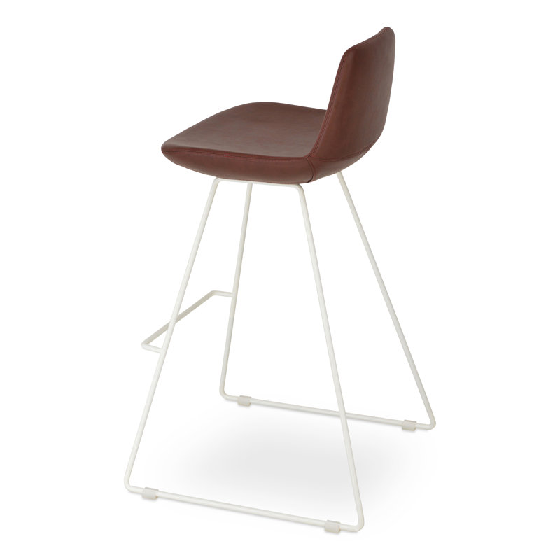 Tabouret de bar et de comptoir Pera, Châtaignier, Tabouret de comptoir (assise de 24 po de hauteur)