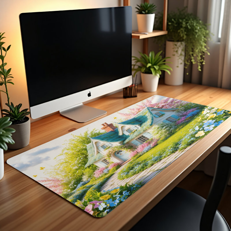 Polyester Desk Pad, 14.4x12.1