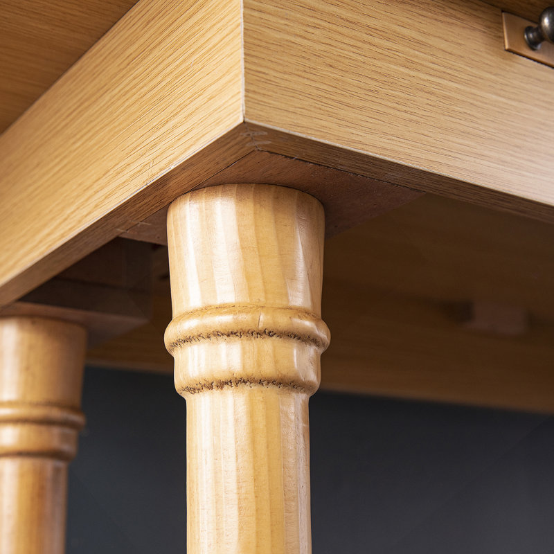 Console de table à tréteaux pliante Farmhouse