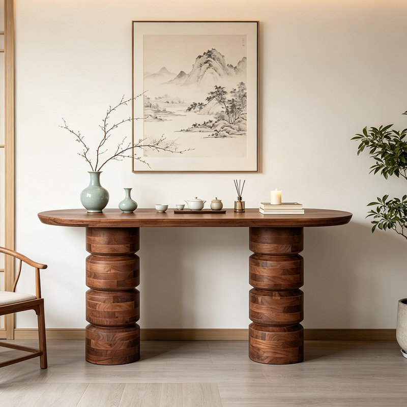 Console Mid-Century, H 29,9 po x l 47,2 po x P 17,7 po