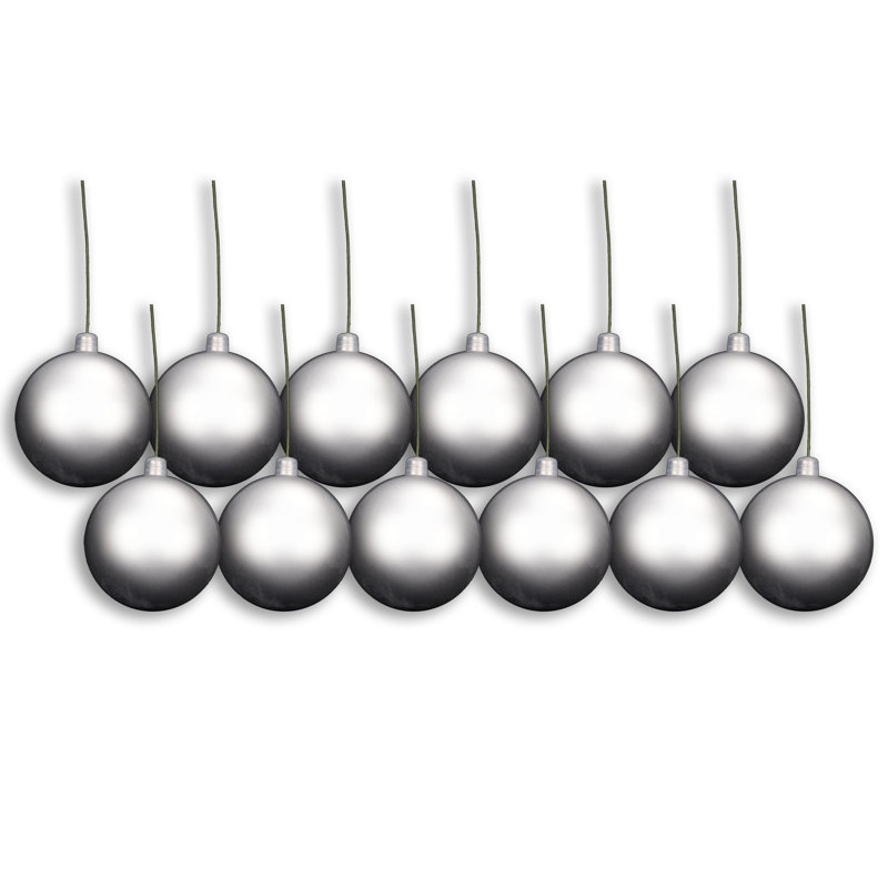 Ornement boule solide, Argent