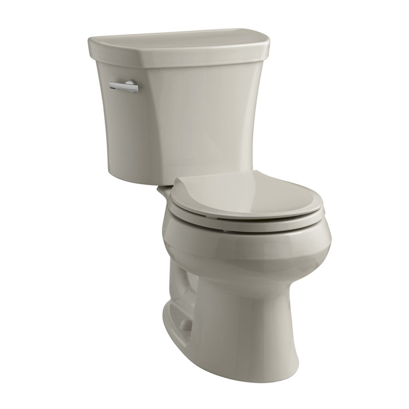 WellworthÂ 1.28 GPF Water Efficient Elongated Two-Piece toilet (Seat Not Included), Sandbar
