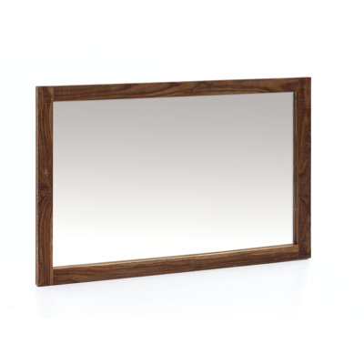Durbin Wood Flat Wall Mirror