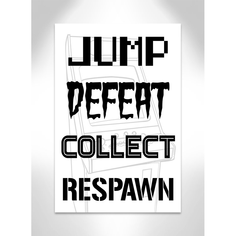 «Gaming Rules 1», impression sur papier, H 36 po x l 24 po x P 1,5 po, Canevas