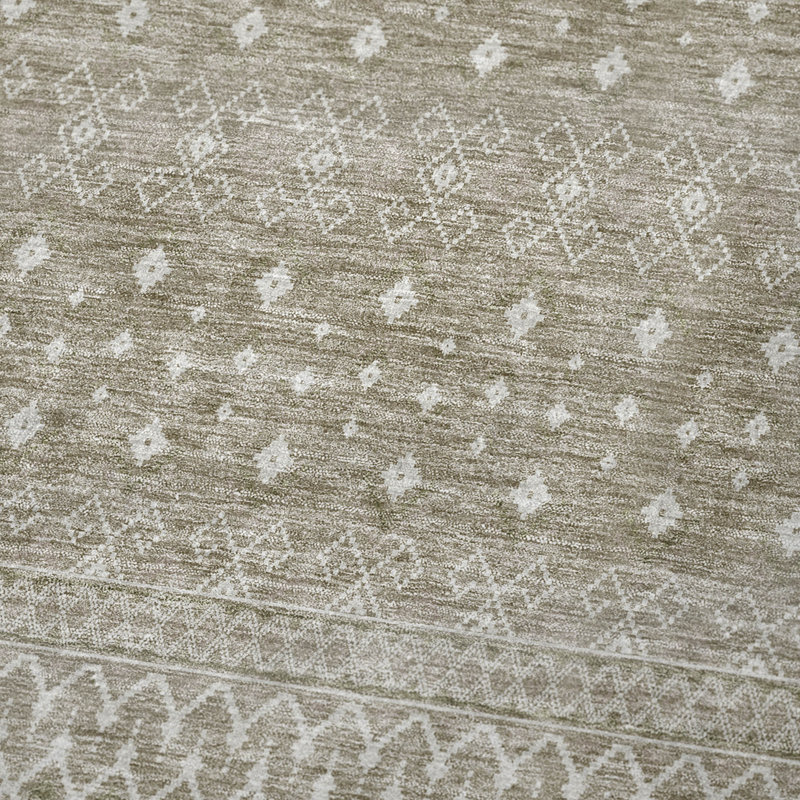 Jeté bohème Addison Sherpa ASB709, Taupe