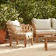 Alzamora Rope Conversation Set - Natural-150342120